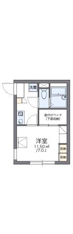 レオパレスクレベールの間取り画像