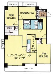 朝日センチュリーみずほ台D棟の間取り画像