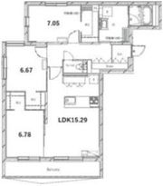 ピオネロ恵庭Ⅱ D棟の間取り画像
