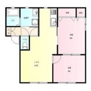 ラ・フランス Dの間取り画像