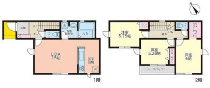 リナージュL 高崎市新町24－1期5号棟の間取り画像