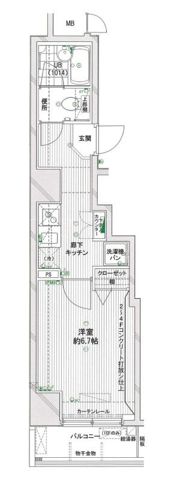 スパシエ横浜吉野町ステーションプラザの間取り画像