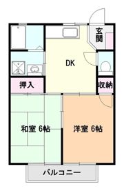 コーポけやきⅡの間取り画像