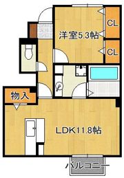 エスポワール下城野IIの間取り画像