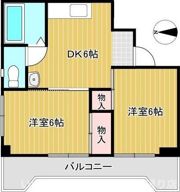キャレット栗林の間取り画像