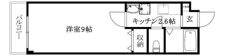 シングル花夢の間取り画像