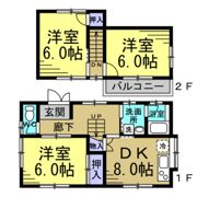 つつじ借家の間取り画像