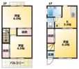 アビタシオン中川Ⅱの間取り画像