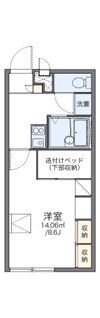 レオパレスピュアファーストの間取り画像