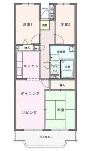 フォーレスト城北Aの間取り画像