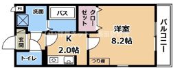 GROOVE南草津Ⅱの間取り画像