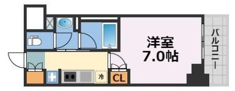 クレストコート靭公園THE CLASSの間取り画像