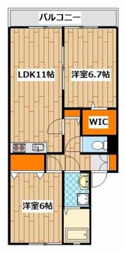 オ―ベルグ笹下Bの間取り画像