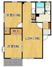パルティールIの間取り画像