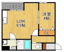 THE NOBLES戸畑IIの間取り画像