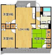 サンライフ小倉原町 505号室の間取り画像