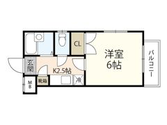 リバーパレス牛田新町の間取り画像