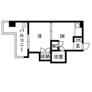 シオザキビルNO3の間取り画像