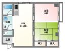 三ツ川マンションの間取り画像