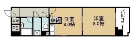 ライオンズマンション倉敷松島の間取り画像
