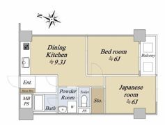 ライオンズマンション都立大学の間取り画像