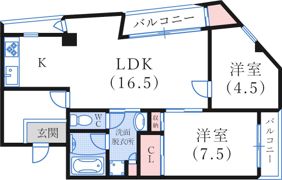 神戸タケサンハイツの間取り画像
