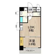 フロンティアタワー九条Ⅱの間取り画像
