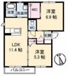 サンフィット A棟の間取り画像