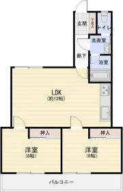 南分ハイツの間取り画像