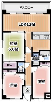プランテーム吉田の間取り画像