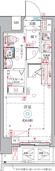 クレヴィスタ横浜矢向の間取り画像