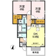 ロイヤルパークス林町 A棟の間取り画像
