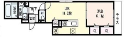 D-room緑橋の間取り画像