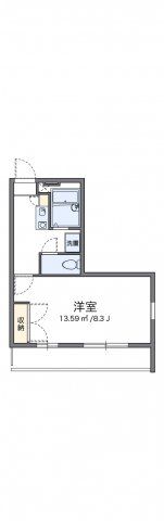 レオパレスオチュールの間取り画像