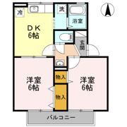 アヴァンティ浜田 A棟の間取り画像