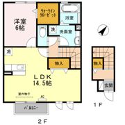 D-roomアシュランの間取り画像