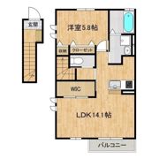 朝日ヴィラ荒川沖の間取り画像