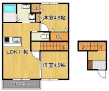 エルメゾン赤坂 A棟の間取り画像