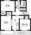 赤坂コーポ北棟の間取り画像