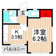メゾン大竹B棟の間取り画像