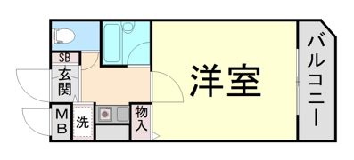 シャトラン弓木参番館の間取り画像