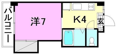 ミラハイツ枝松の間取り画像