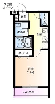 フジパレスだいどう豊里Ⅱ番館の間取り画像