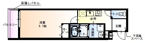 フジパレス千里丘の間取り画像