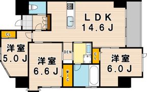 Grace Hapisa 西小倉 Residenceの間取り画像