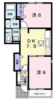 Nourish T＆Kの間取り画像