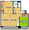ビレッジハウス水巻3号棟の間取り画像