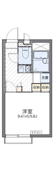 レオパレスウインドコートの間取り画像