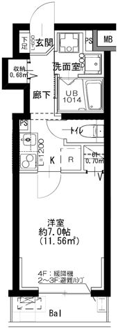 クレヴァンス練馬武蔵関の間取り画像