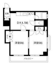 若尾レジデンスの間取り画像